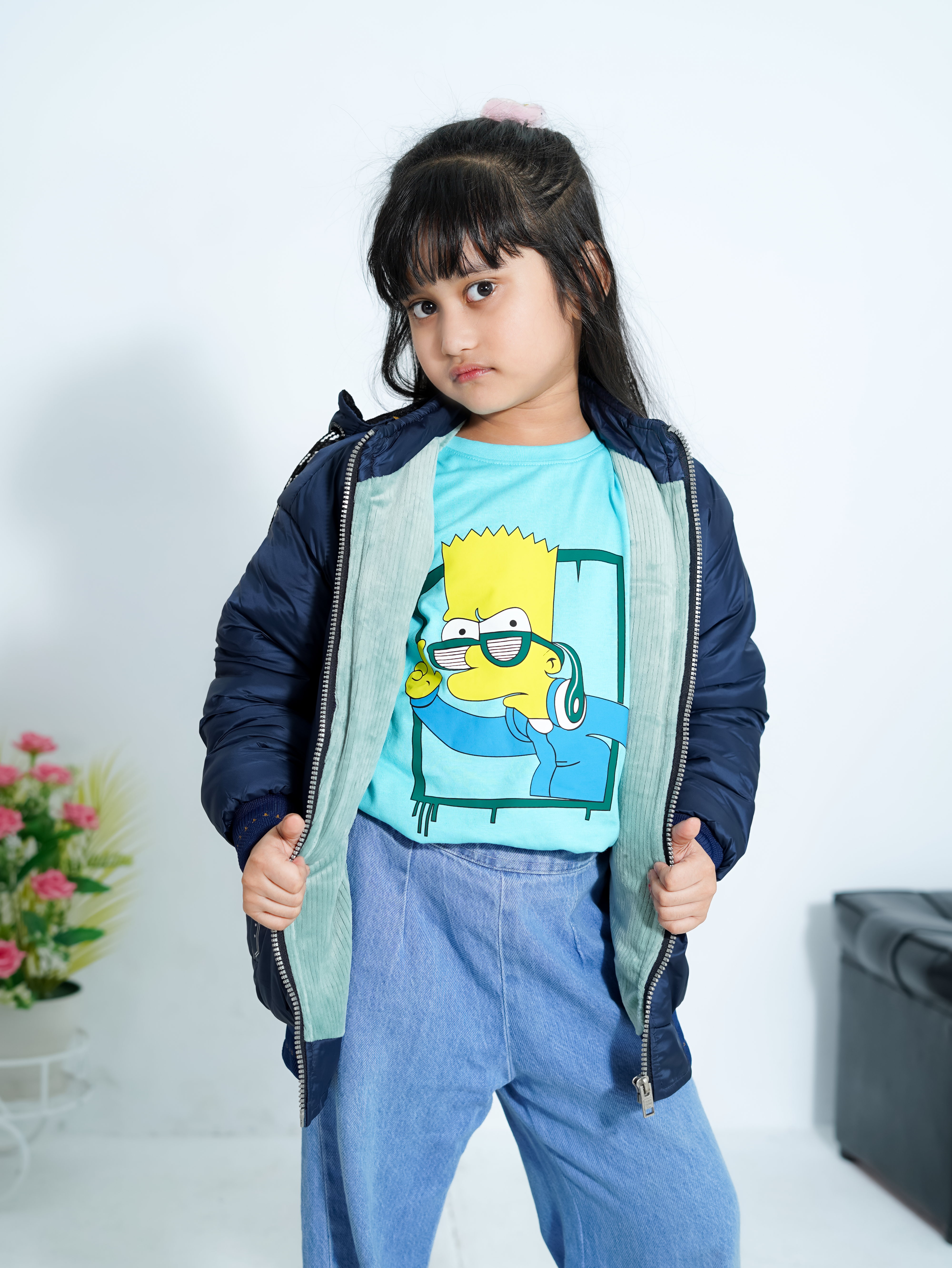 Boys & Girls Jacket Navy - Image 2