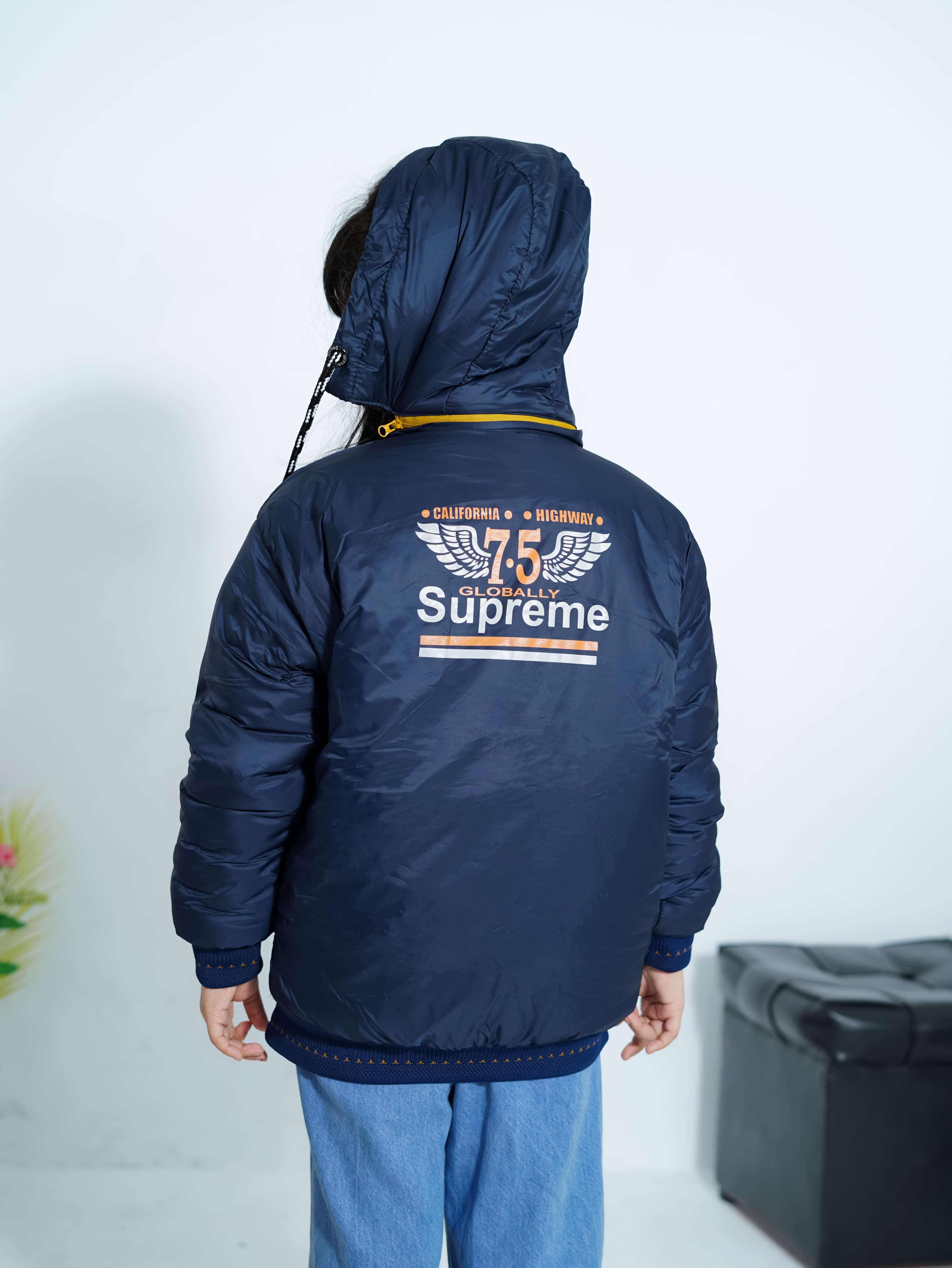 Boys & Girls Jacket Navy - Image 3