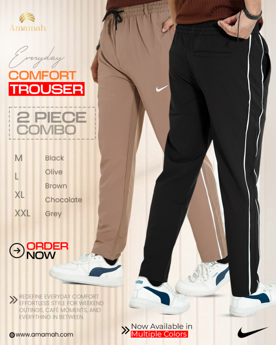 Nike Trouser Combo (Brown+Black)